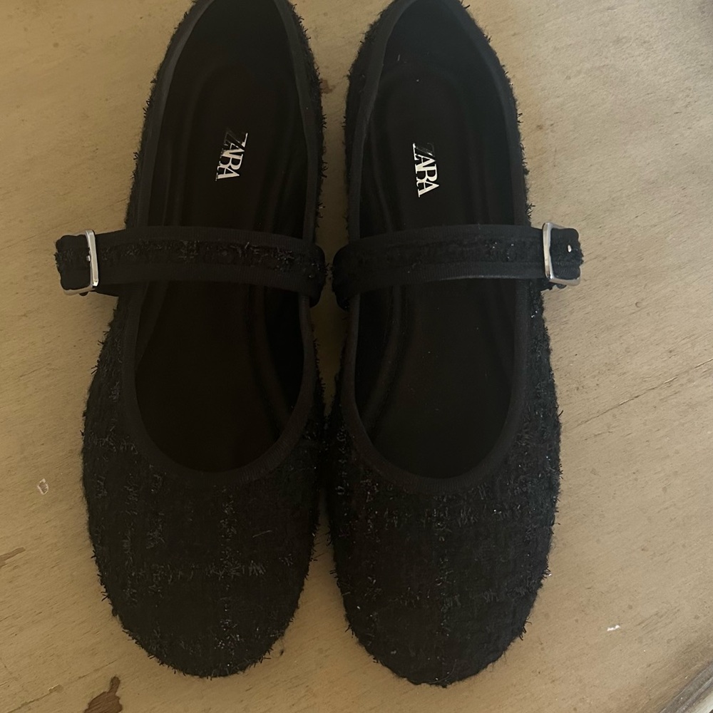 Zara Black Mary Jane Shoes